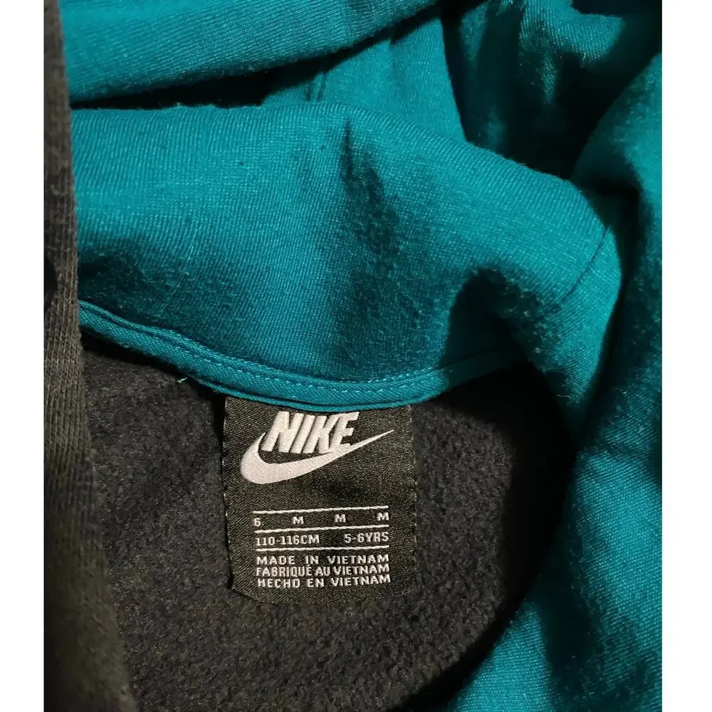 Youth NIKE‎ Black Peace Love Nike Swoosh Basketball Pullover Hoodie size  M 6